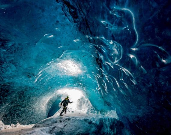 Ice Cave Tours, Crystal ice cave in Iceland