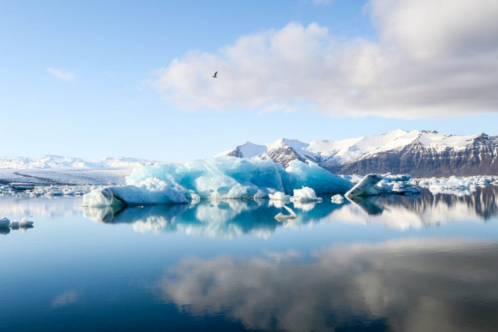 Jokulsarlon glacier lagoon in south east Iceland