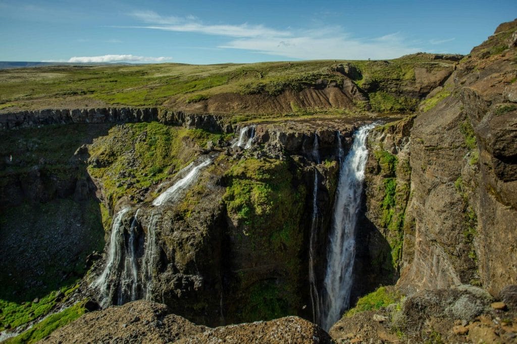 Glymur highest waterfall in Iceland