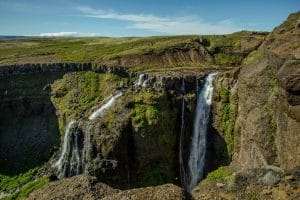Glymur highest waterfall in Iceland