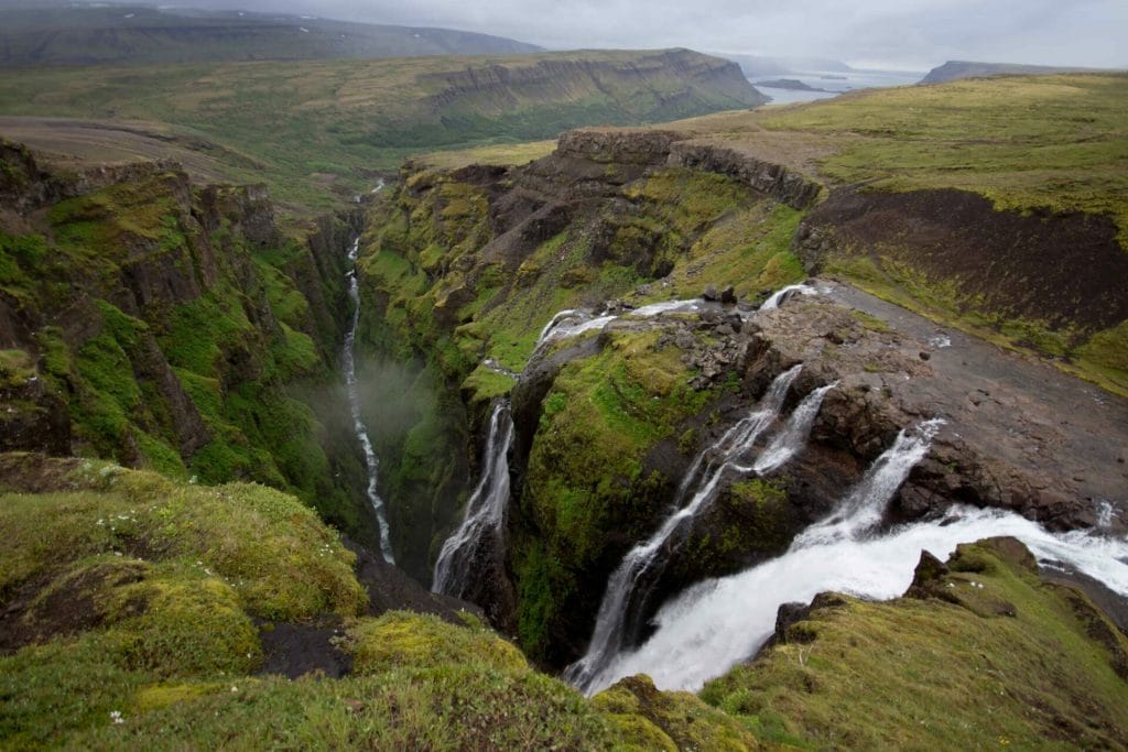 Glymur highest waterfall in Iceland