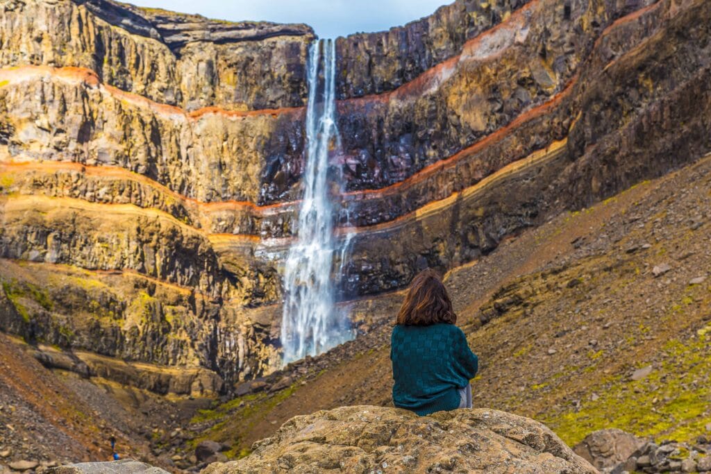 Hengifoss waterfall in East Iceland