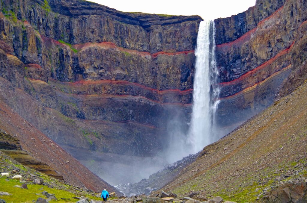 Hengifoss waterfall in East Iceland