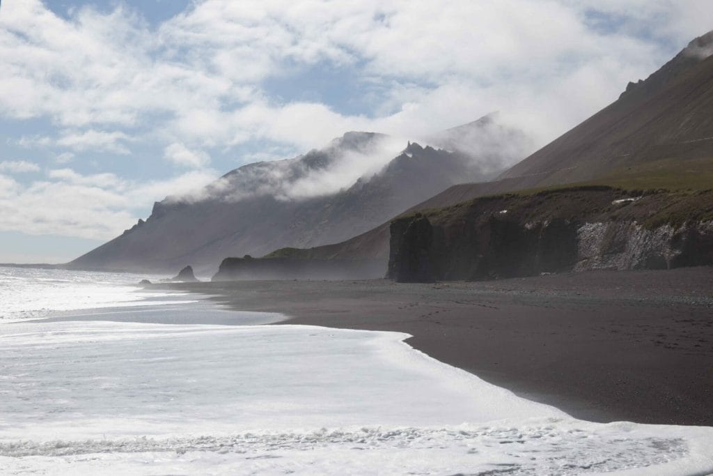 Fauskasandur Black Sand Beach in Iceland