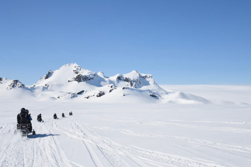 Iceland Snowmobile Tour, Snowmobile Iceland, Snowmobiling in Iceland, Glacier snowmobile in Iceland