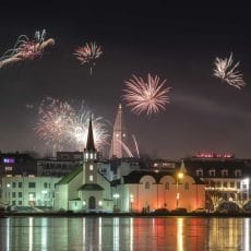 new years eve fireworks in Rekjavik