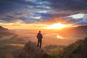 Sunset Hike in the Highlands of Iceland