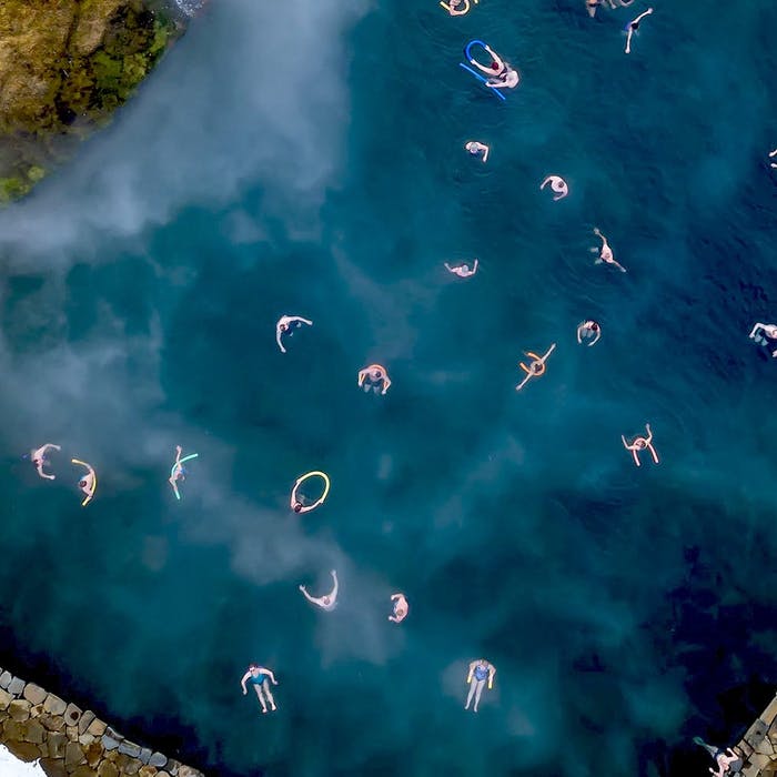 Secret Lagoon hot spring in Iceland