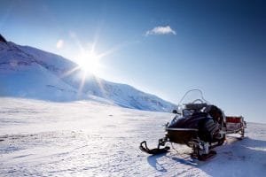snowmobile in Iceland