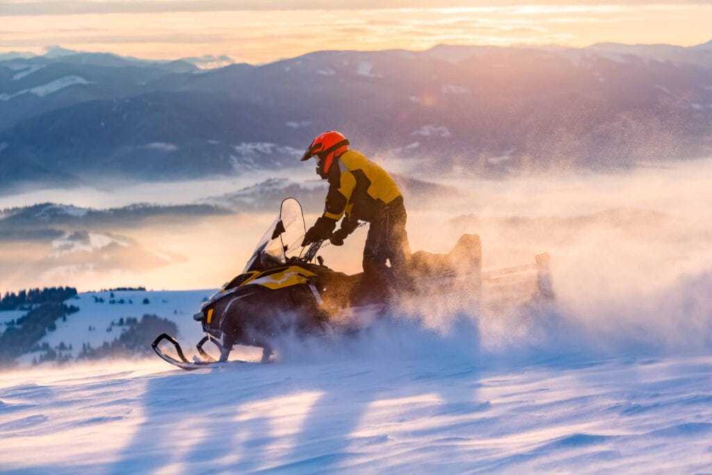 Iceland Snowmobile Tour, Snowmobile Iceland, Snowmobiling in Iceland, snowmobile on a glacier in Iceland