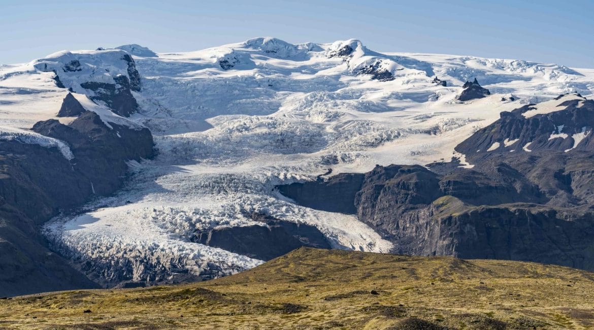 Vatnajokull glacier in Iceland, the largest glacier in Europe