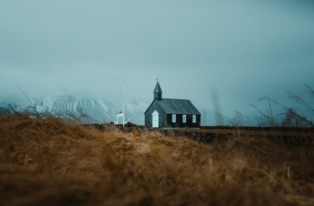 Búðarkirkja black church in Búðir Snæfellsnes