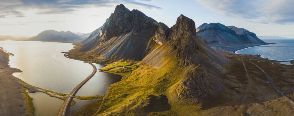 Eystrahorn mountain in East Iceland, self driving in east Iceland