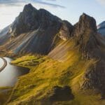 Eystrahorn mountain in East Iceland, self driving in east Iceland
