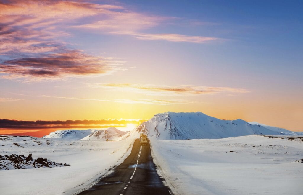 winter Self Driving road trip in Iceland