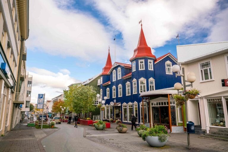 unique house in Akureyri north Iceland, capital of north Iceland