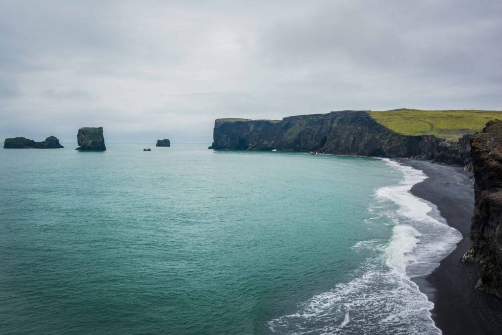 Kirkjufjara black sand beach