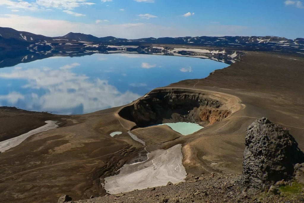 Askja Crater in the highlands of Iceland