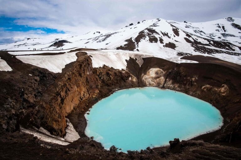 Askja Crater in the highlands of Iceland