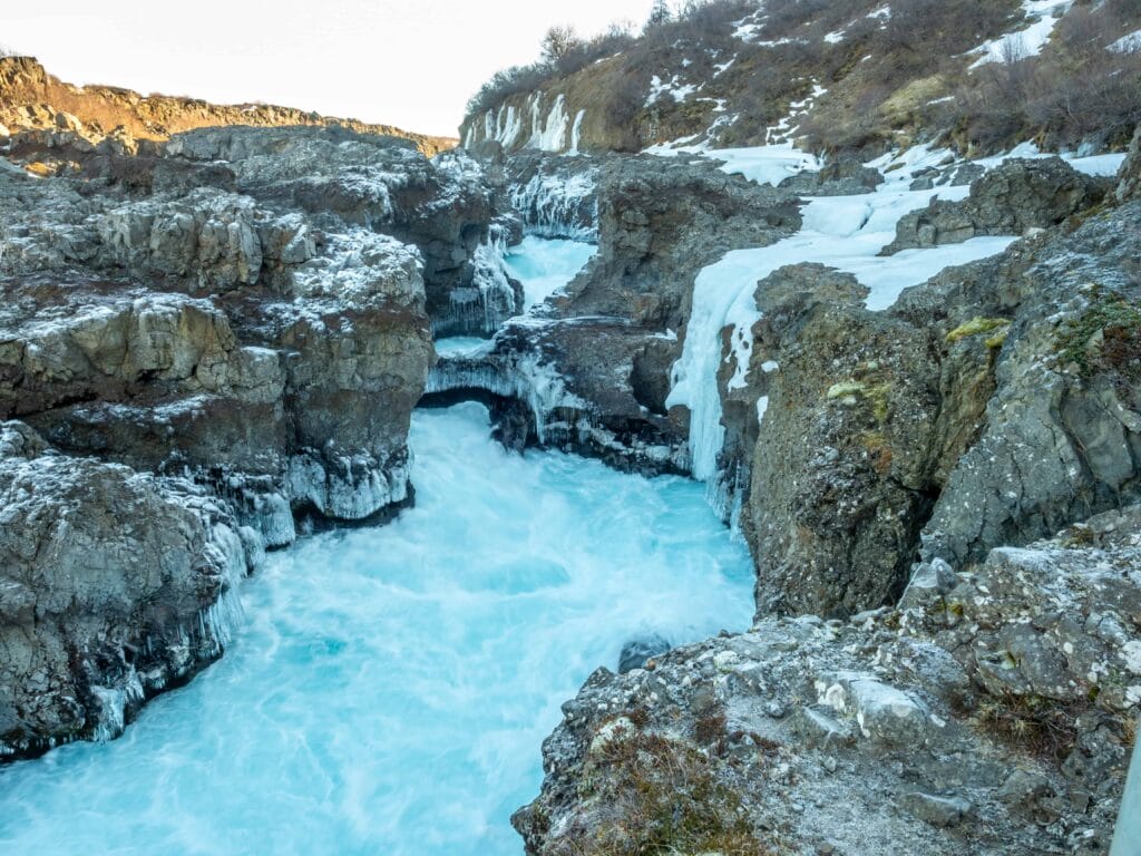 Barnafossar waterfalls