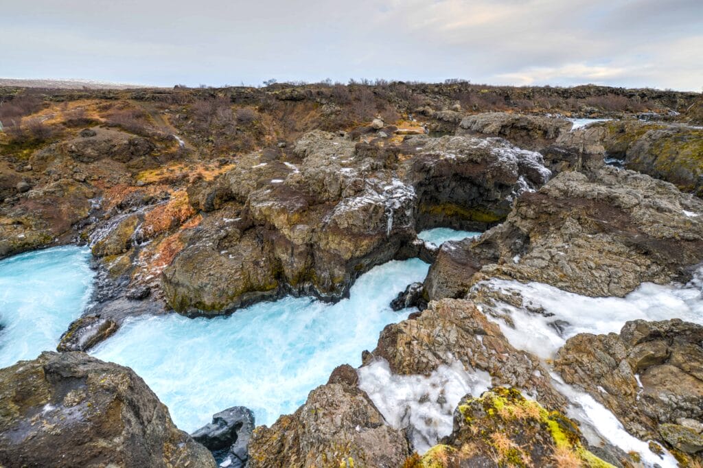 Barnafossar waterfalls