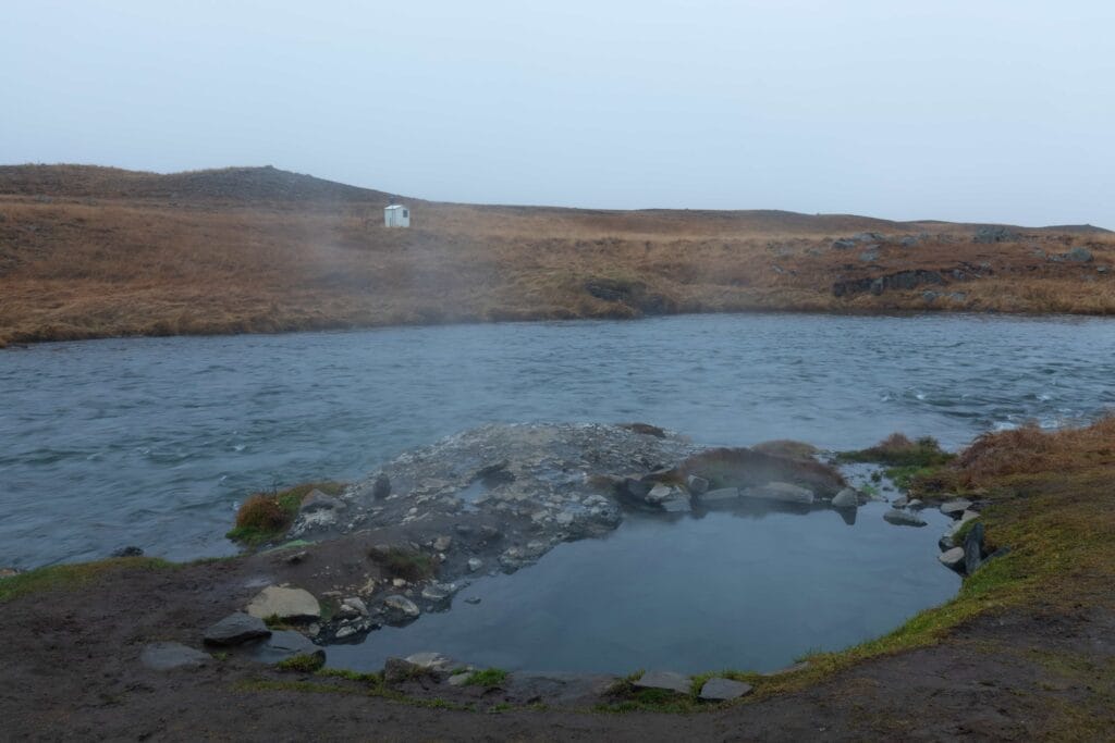 Fosslaug hot spring in north Iceland