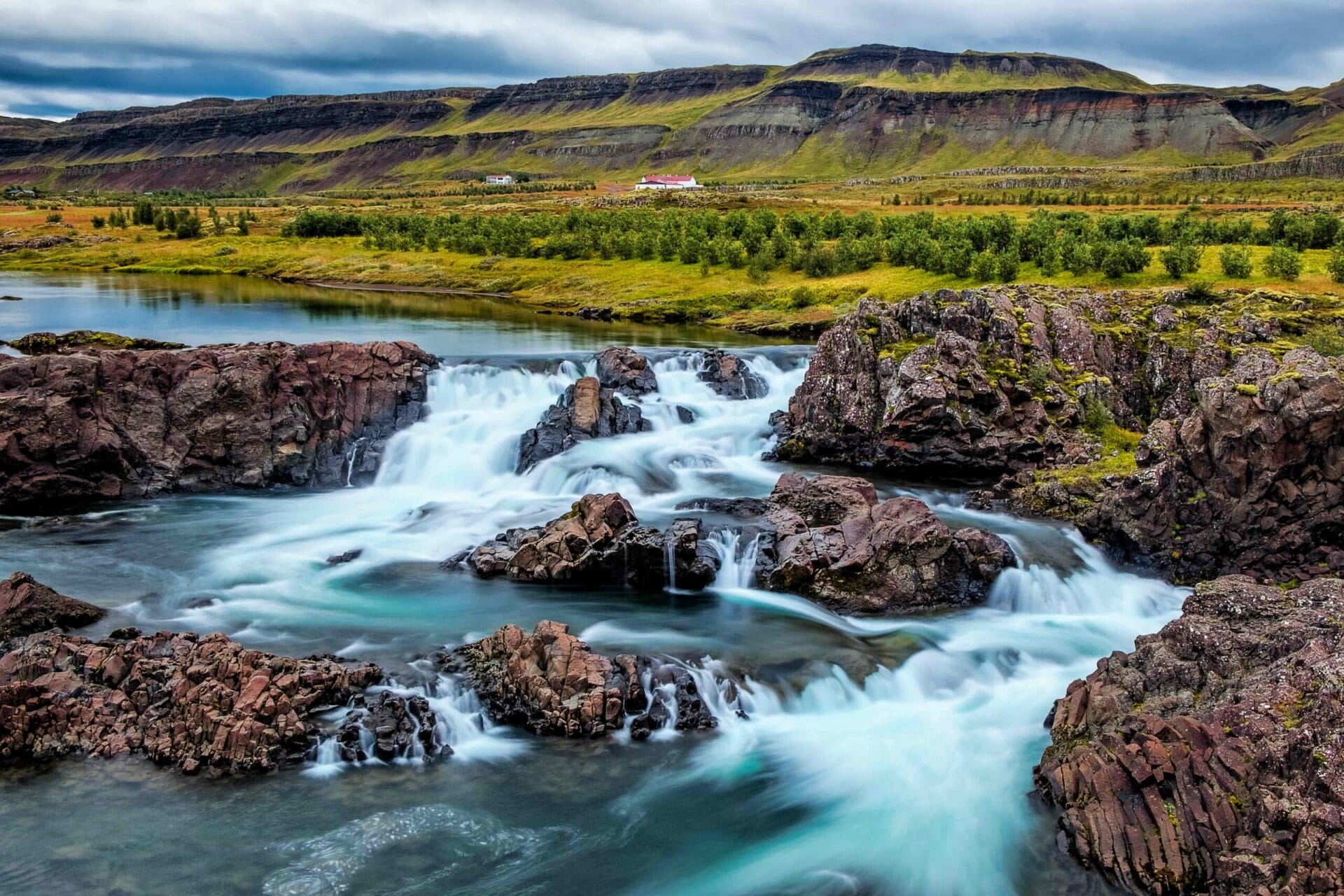 Glanni waterfall in west Iceland