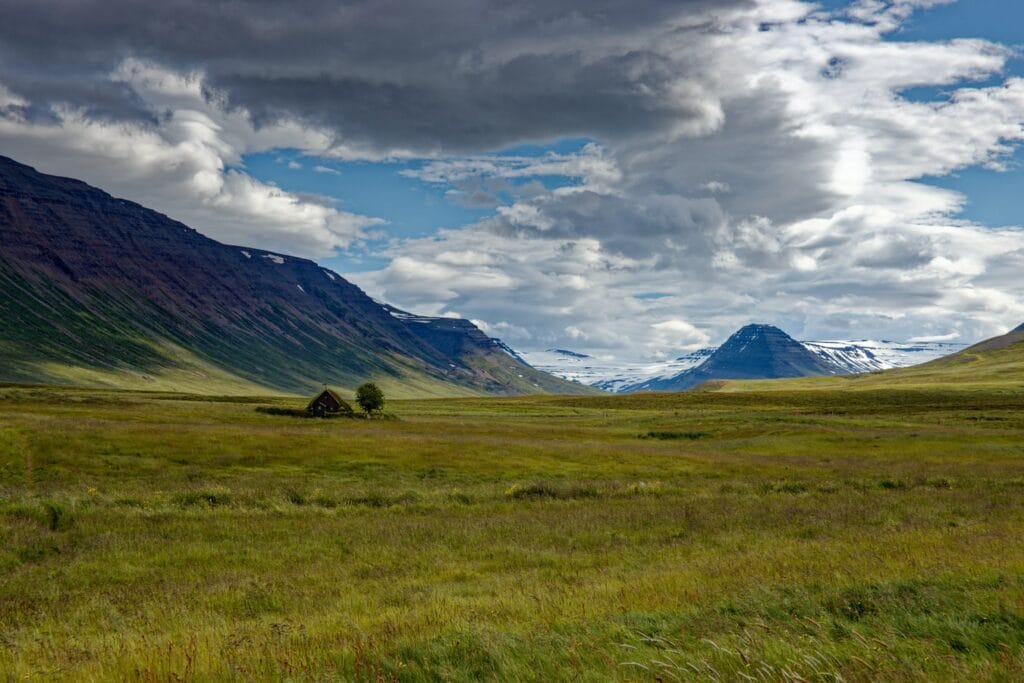 Grafarkirkja turf church in Iceland