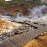 Krysuvik selvik geothermal area in Reykjanes Peninsula Iceland