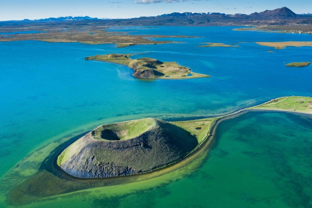 Skutustadagigar in Lake Myvatn North Iceland