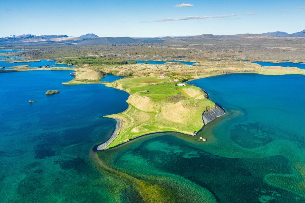 Skutustadagigar in Lake Myvatn North Iceland