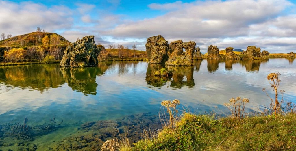 Lake Myvatn in north Iceland