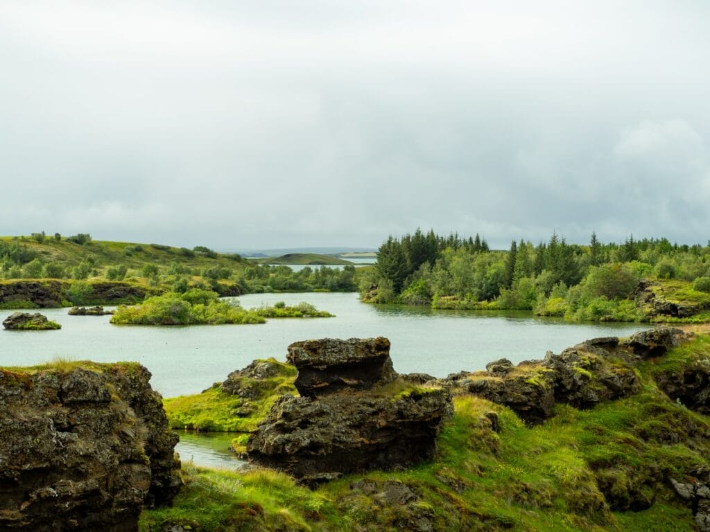 Lake Myvatn in north Iceland