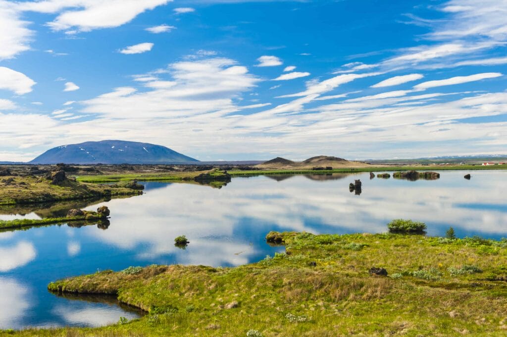 Lake Myvatn in north Iceland