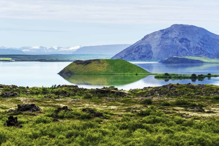 Lake Myvatn in north Iceland