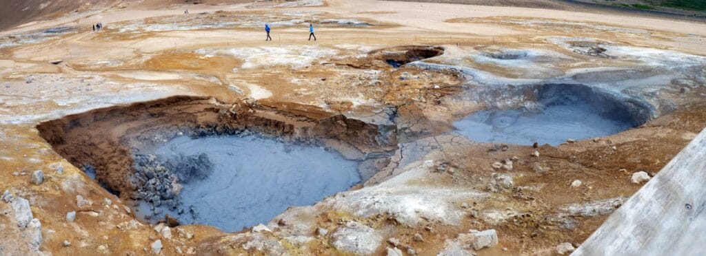 Námaskarð Hverir geothermal area in Myvatn region north Iceland