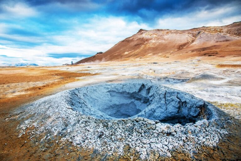 Námaskarð Hverir geothermal area in Myvatn region north Iceland