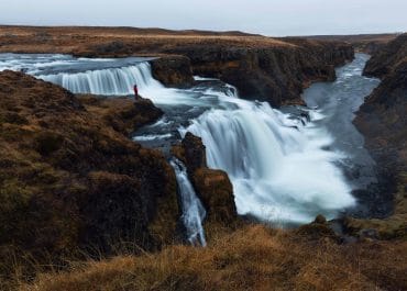 Reykjafoss Waterfall