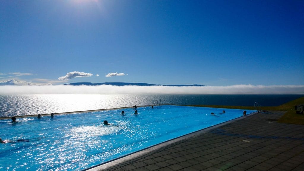 Hofsos swimming pool in north Iceland