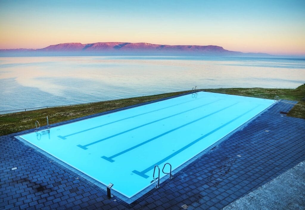 Hofsos swimming pool in north Iceland