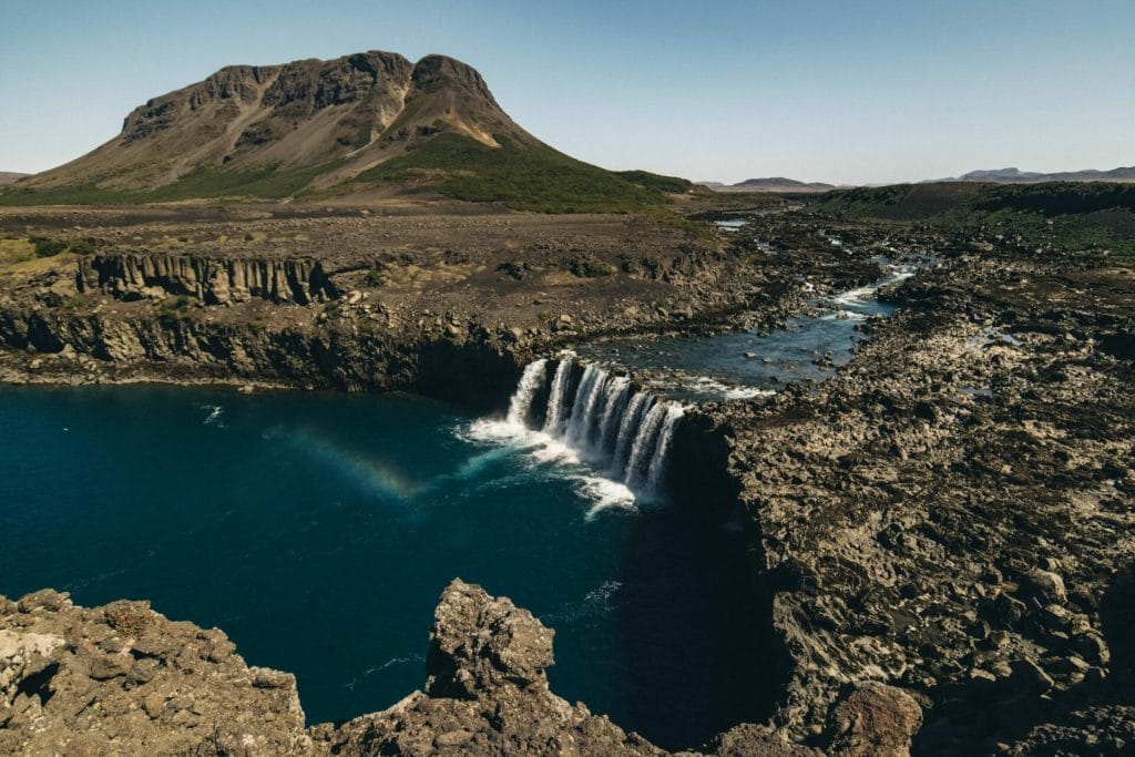 Þjófafoss waterfalls in Iceland