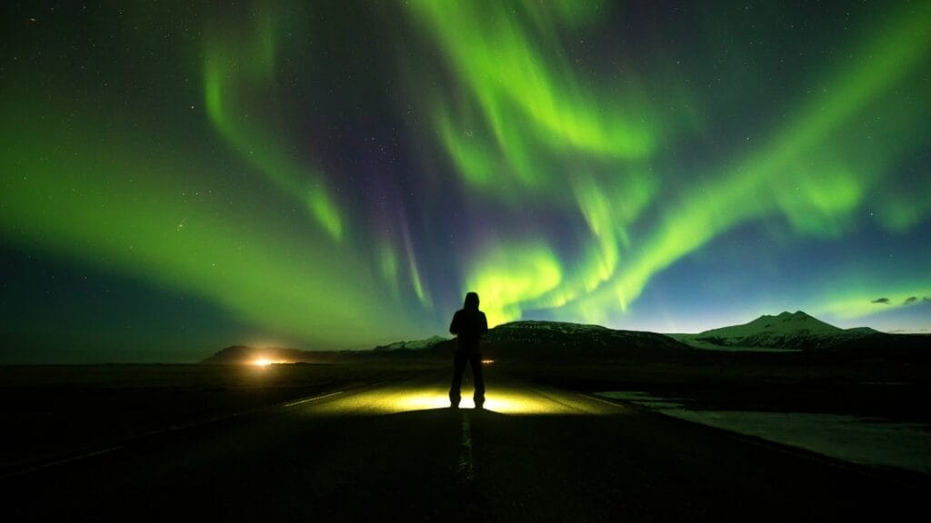 northern lights in Iceland on the ultimate reykjavik night tour