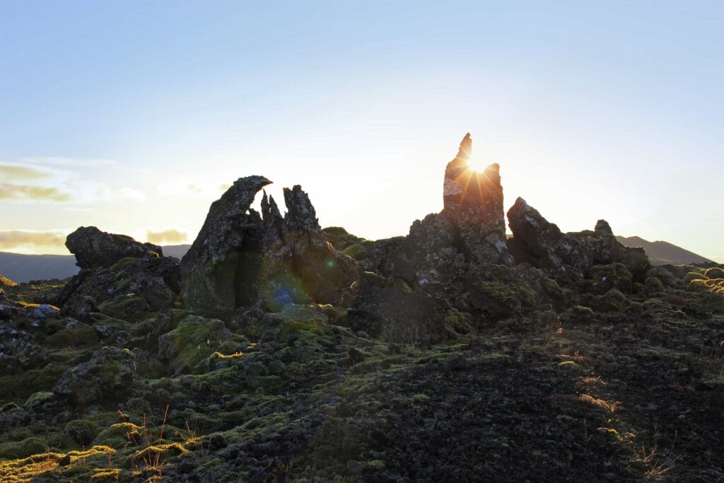 Berserkjahraun lava fields in Snæfellsnes Peninsula