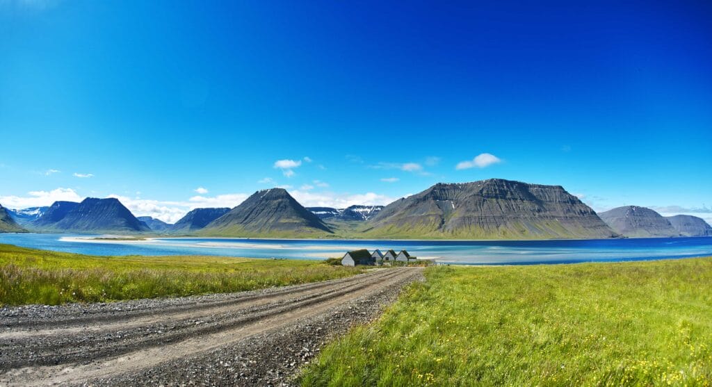 Flateyri fishing village in the Westfjords of Iceland