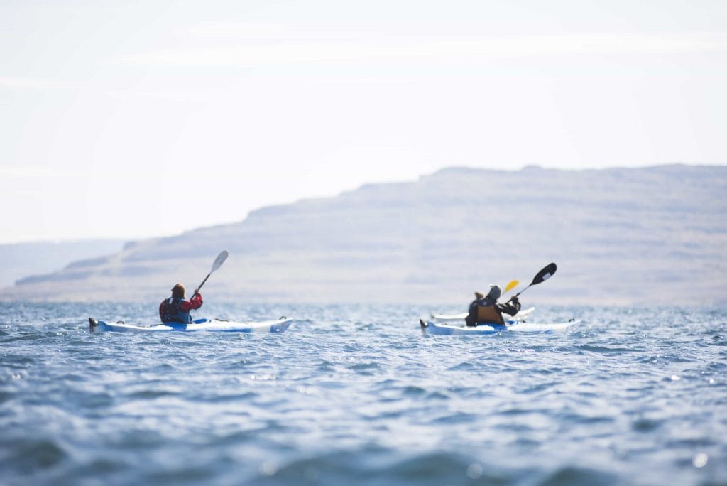 Kayaking in Iceland