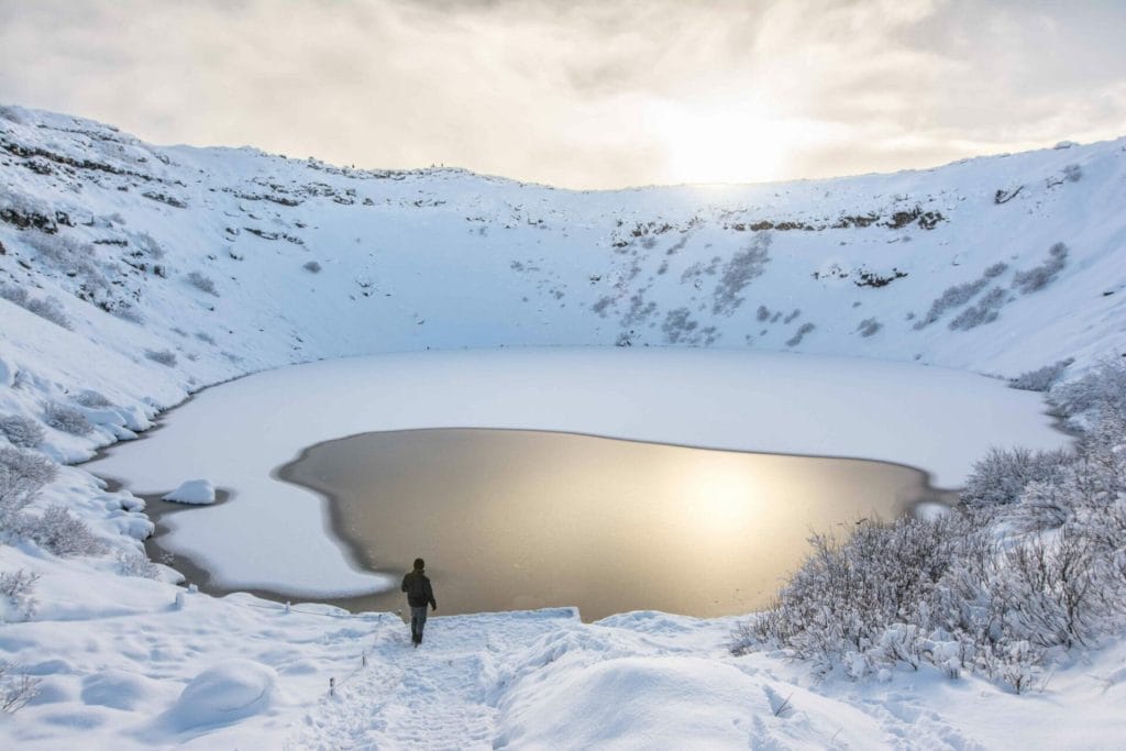 Kerið Crater in Golden Circle in Iceland