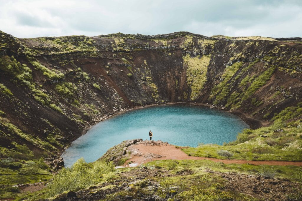 Kerið Crater in Golden Circle in Iceland