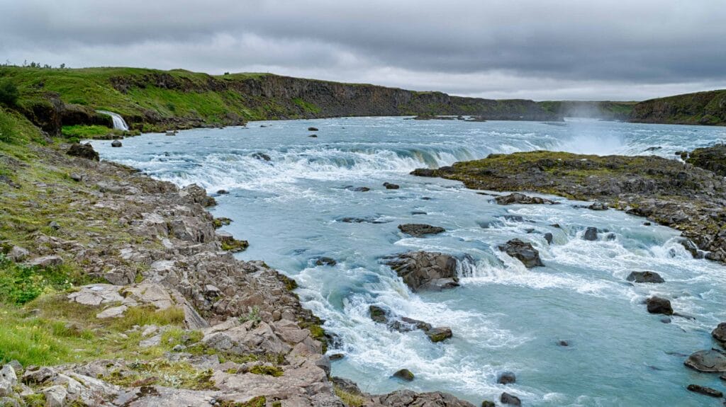 Urriðafoss waterfall in south Iceland