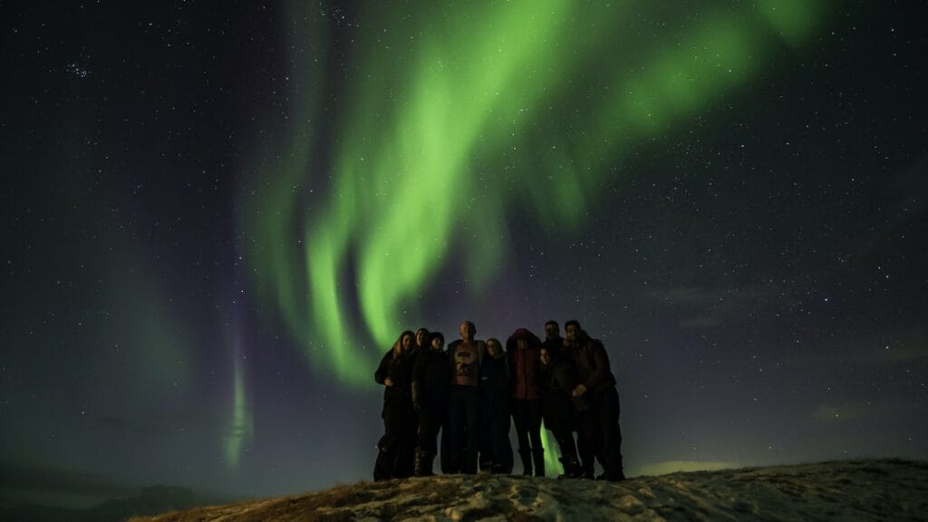 northern lights in Iceland on the ultimate reykjavik night tour