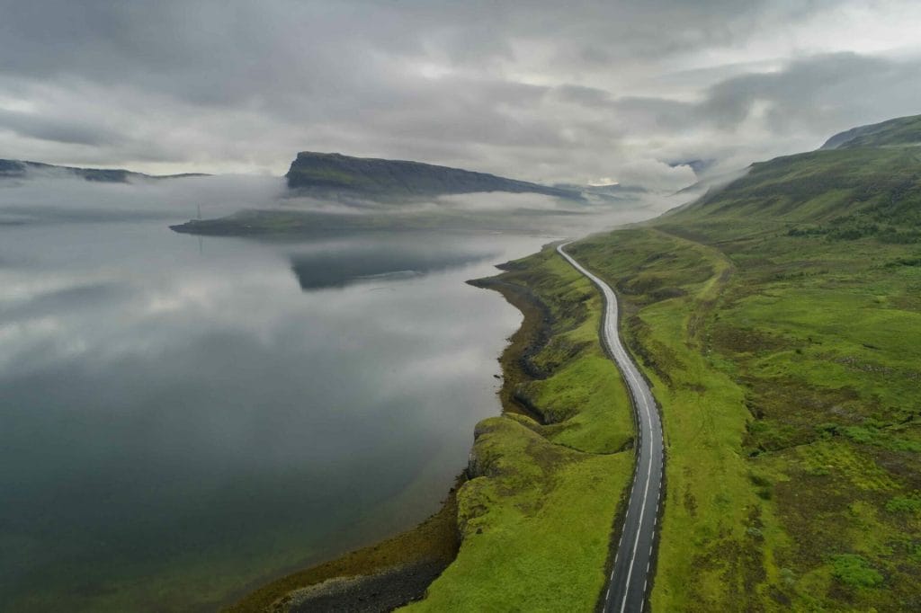Hvalfjörður fjord in west Iceland